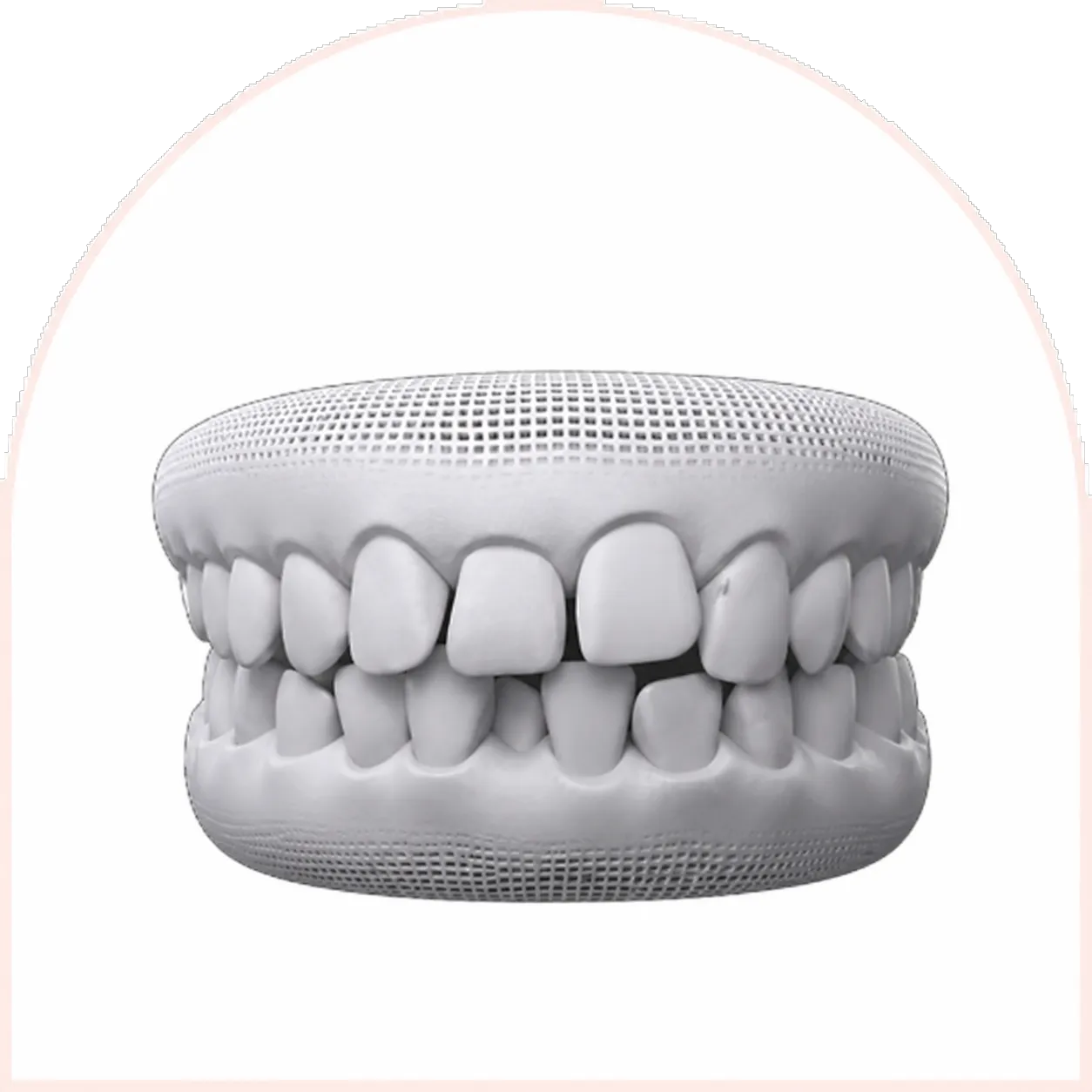 Irregularly shaped teeth