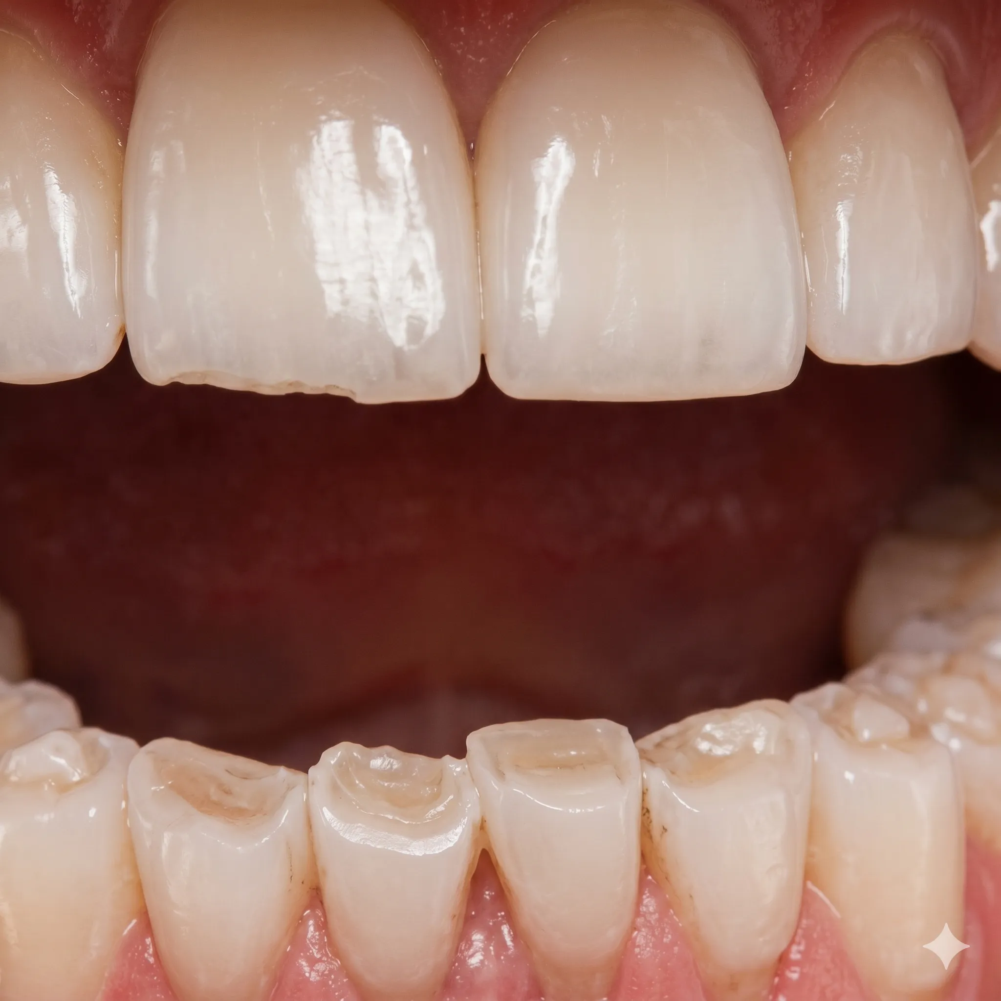 Worn Down Teeth